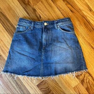H&M denim mini skirt